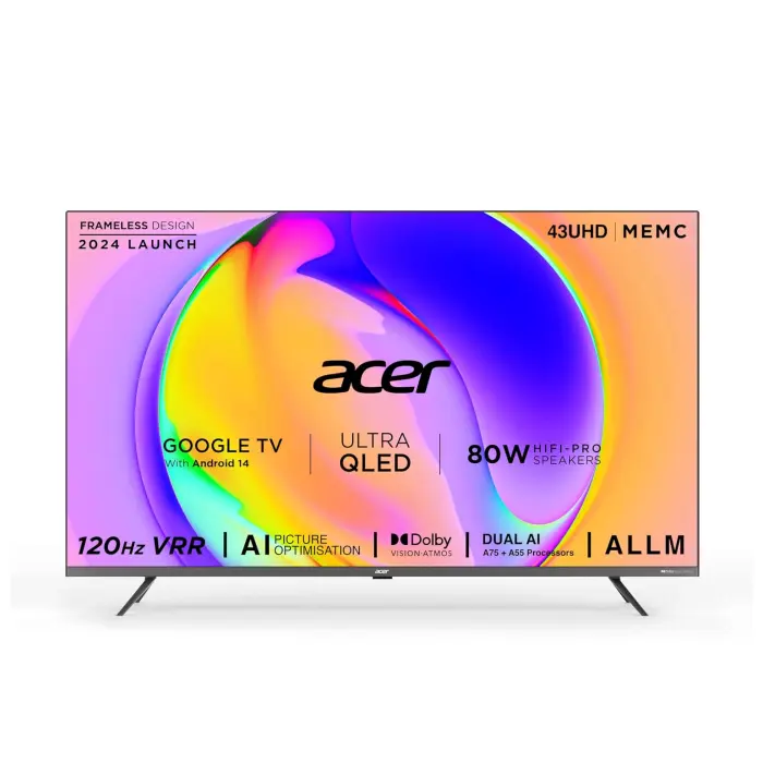 Acer 43-Inch Smart TV.